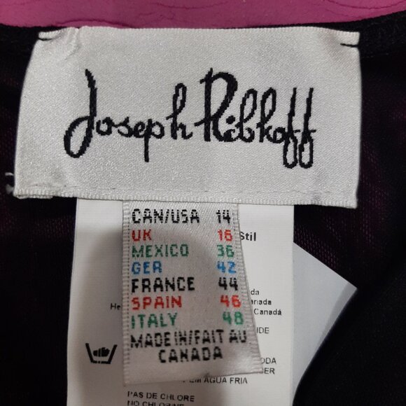 Joseph Ribkoff black shadow sheer cover up blouse - Picture 6 of 11